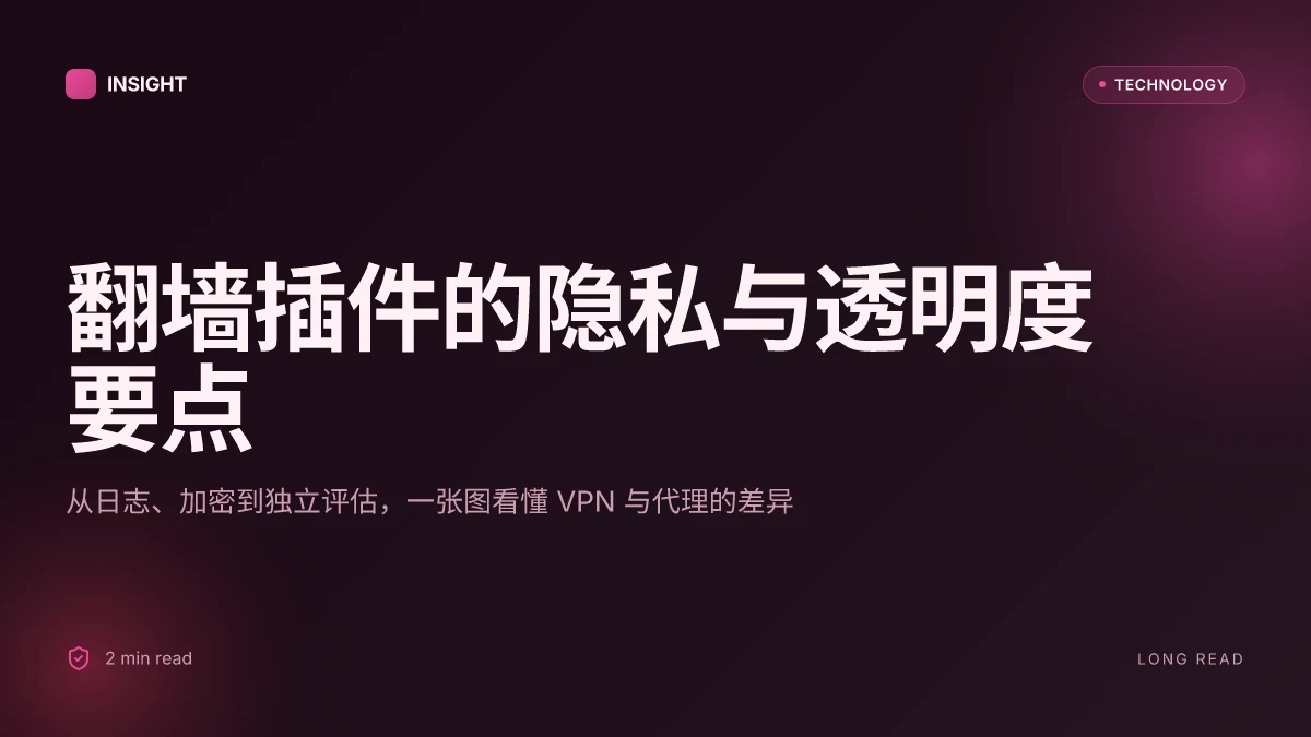 翻墙插件： VPN、代理与隐私全解读，帮助你更好地上网
